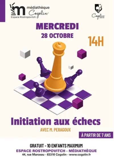 Atelier échecs enfants