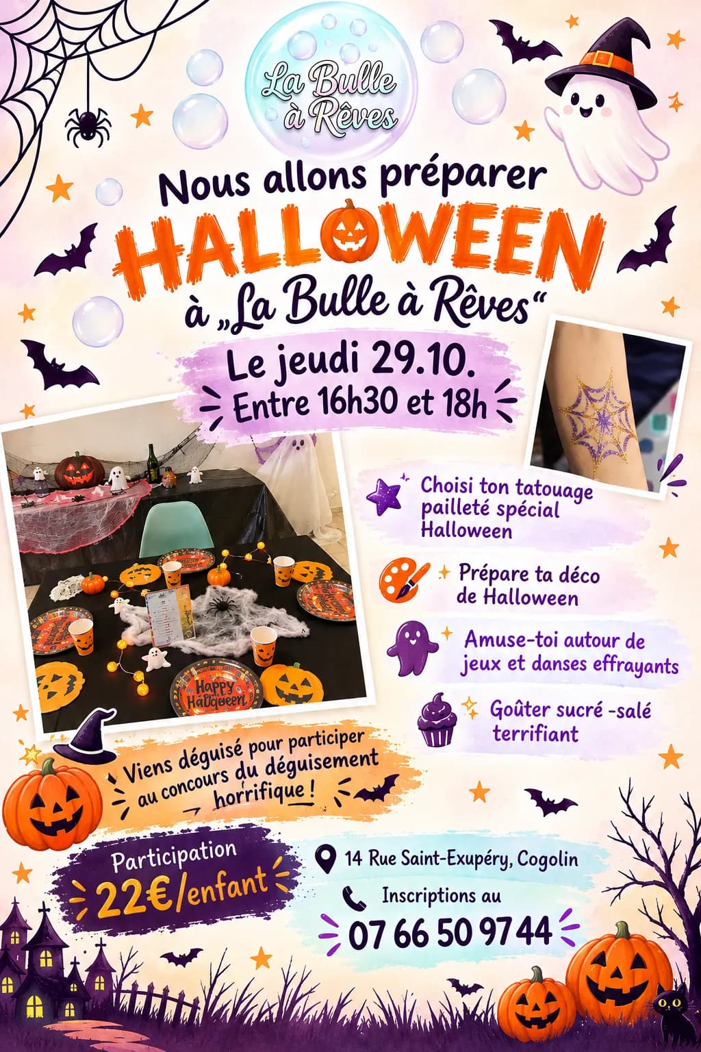 Après-midi Halloween à « La Bulle à Rêves » à Cogolin